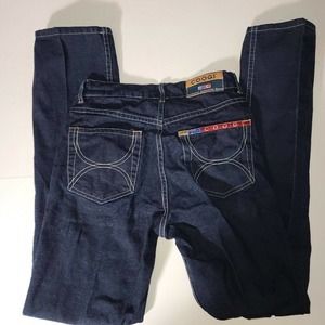 Coogi Down Under Blue Jeans Size 26x32 Dark Wash Denim